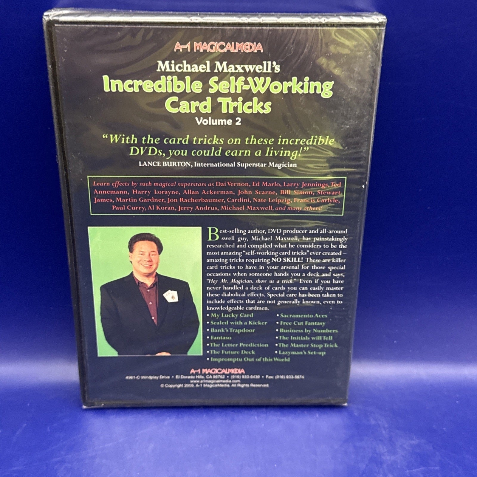 Incredible Self Working Card Tricks Volume 2 DVD by Michael Maxwell NEW SEALED