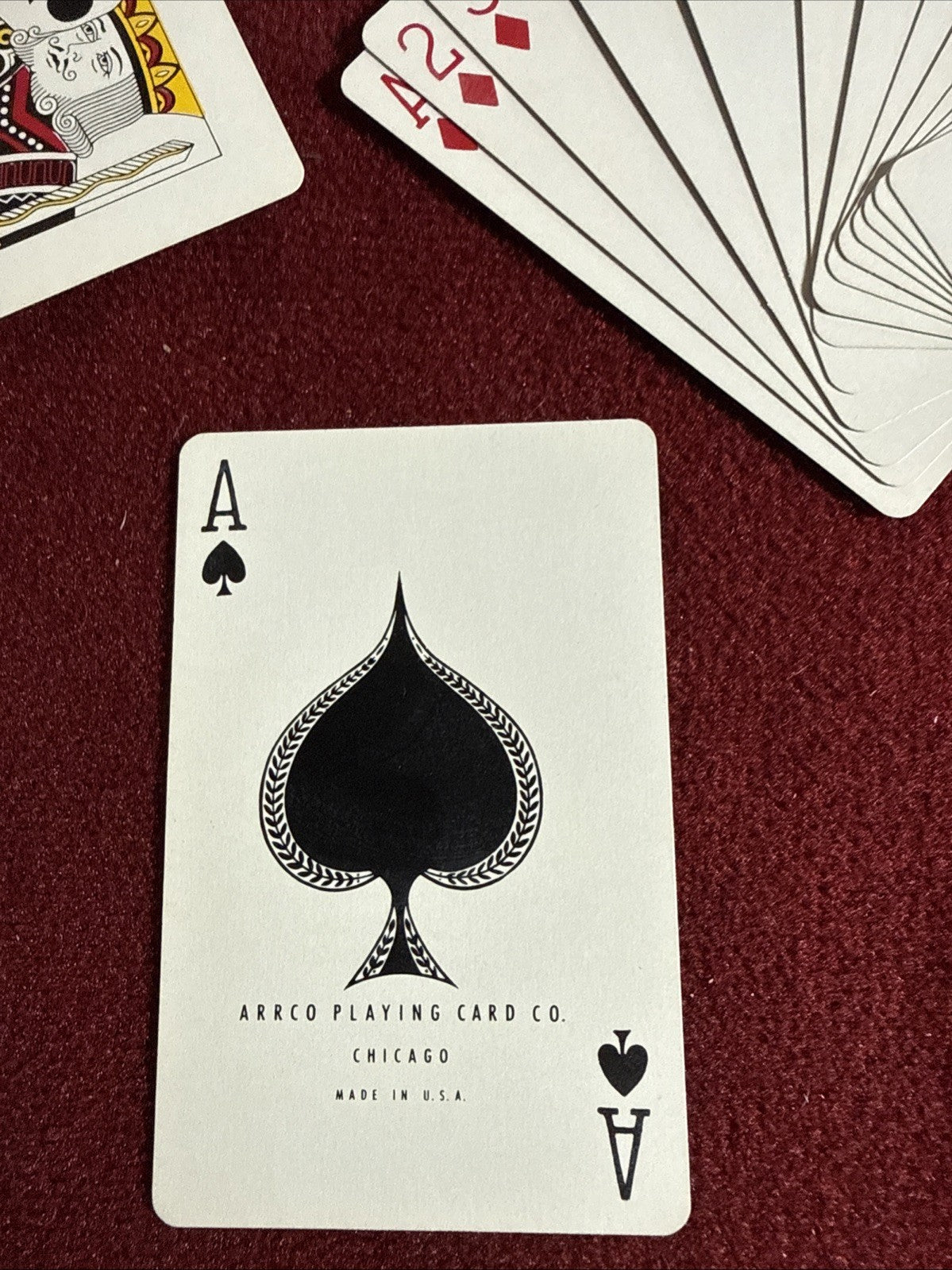 BARCLAY ARRCO PLAYING CARDS c1940's-Boating/coastal backL-INT. REV. STAMP VNTG