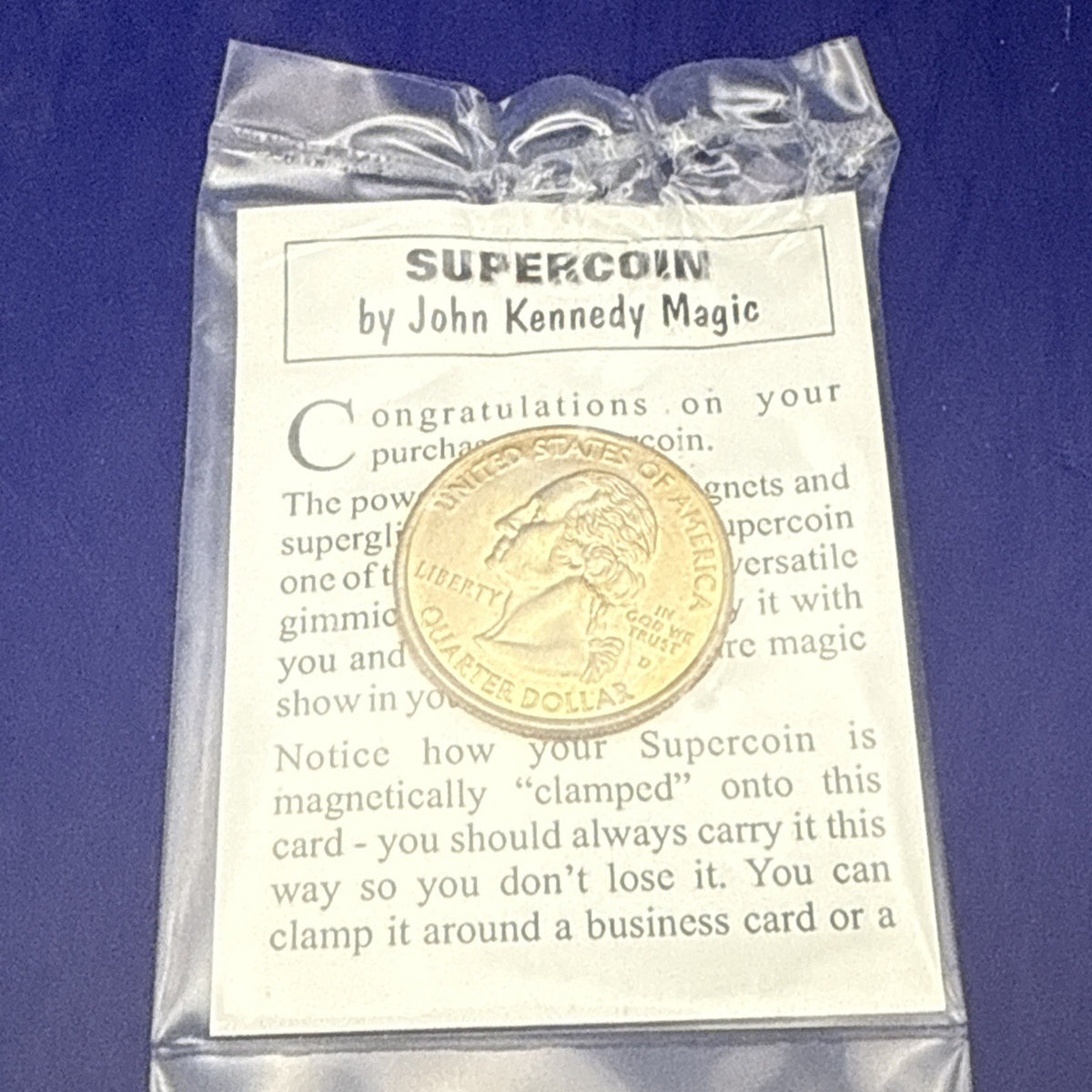 Supercoin (Quarter) – John Kennedy Magic (Gimmicks & DVD’s Vol 1 & 2) Coin Magic