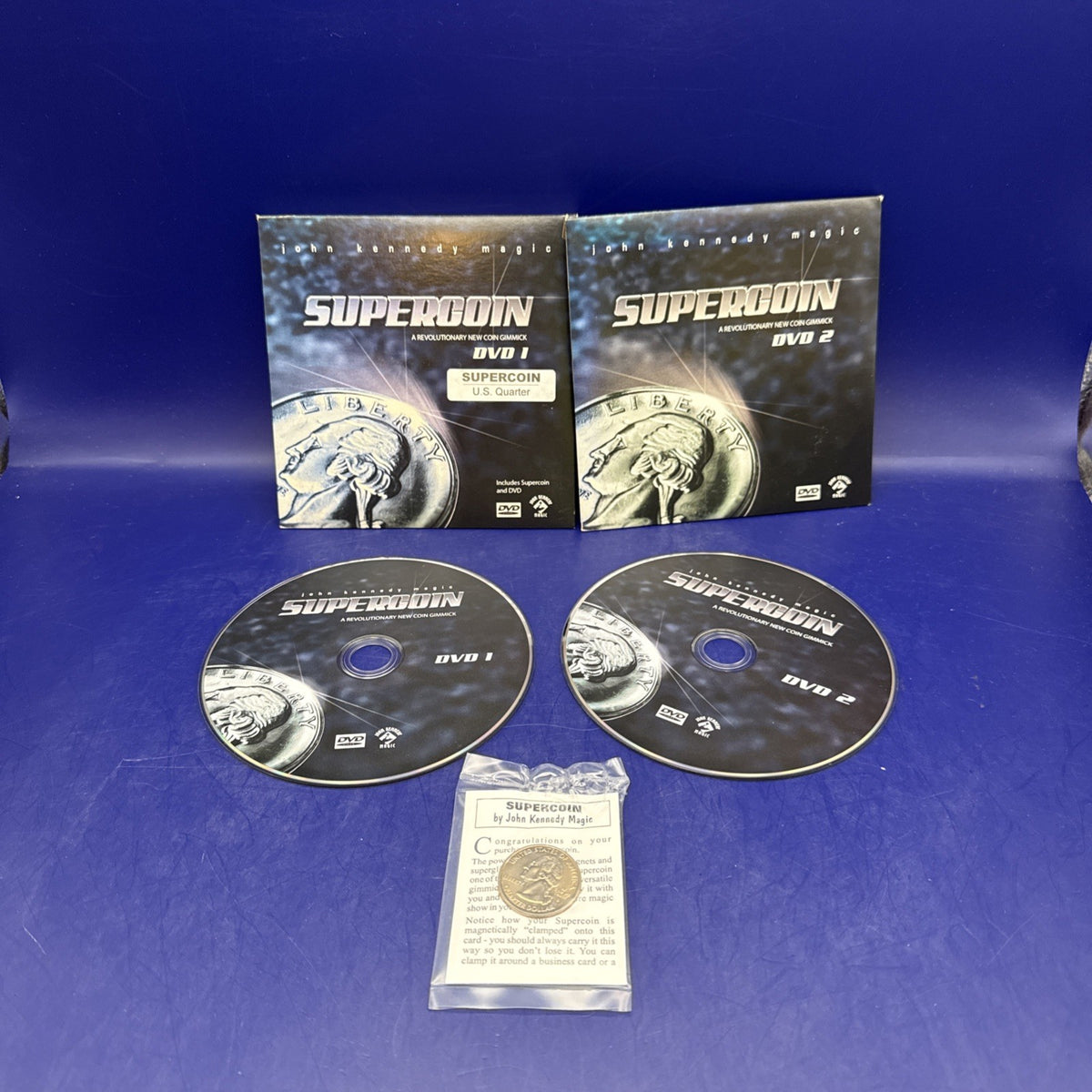 Supercoin (Quarter) – John Kennedy Magic (Gimmicks & DVD’s Vol 1 & 2) Coin Magic