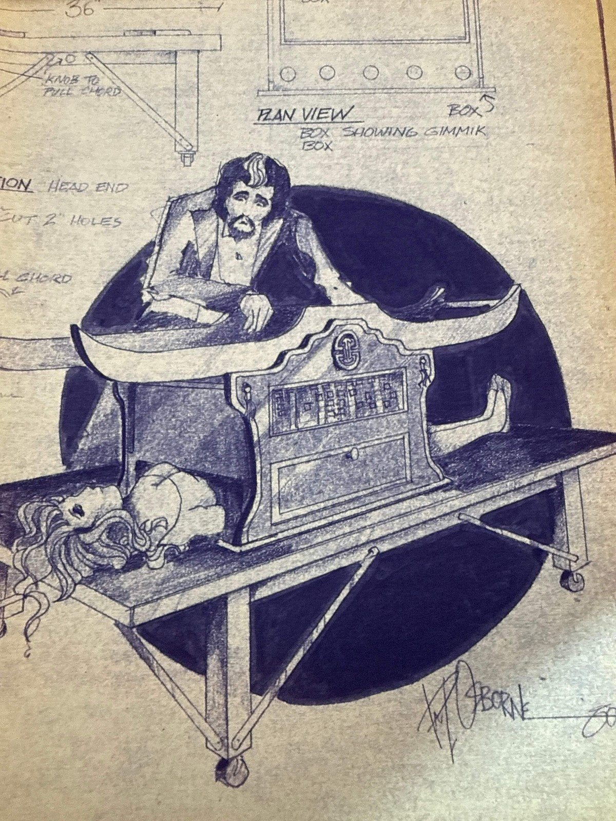 Paul Osborne Illusion Systems plans for the Improved Shredder c1980 Vintage plan