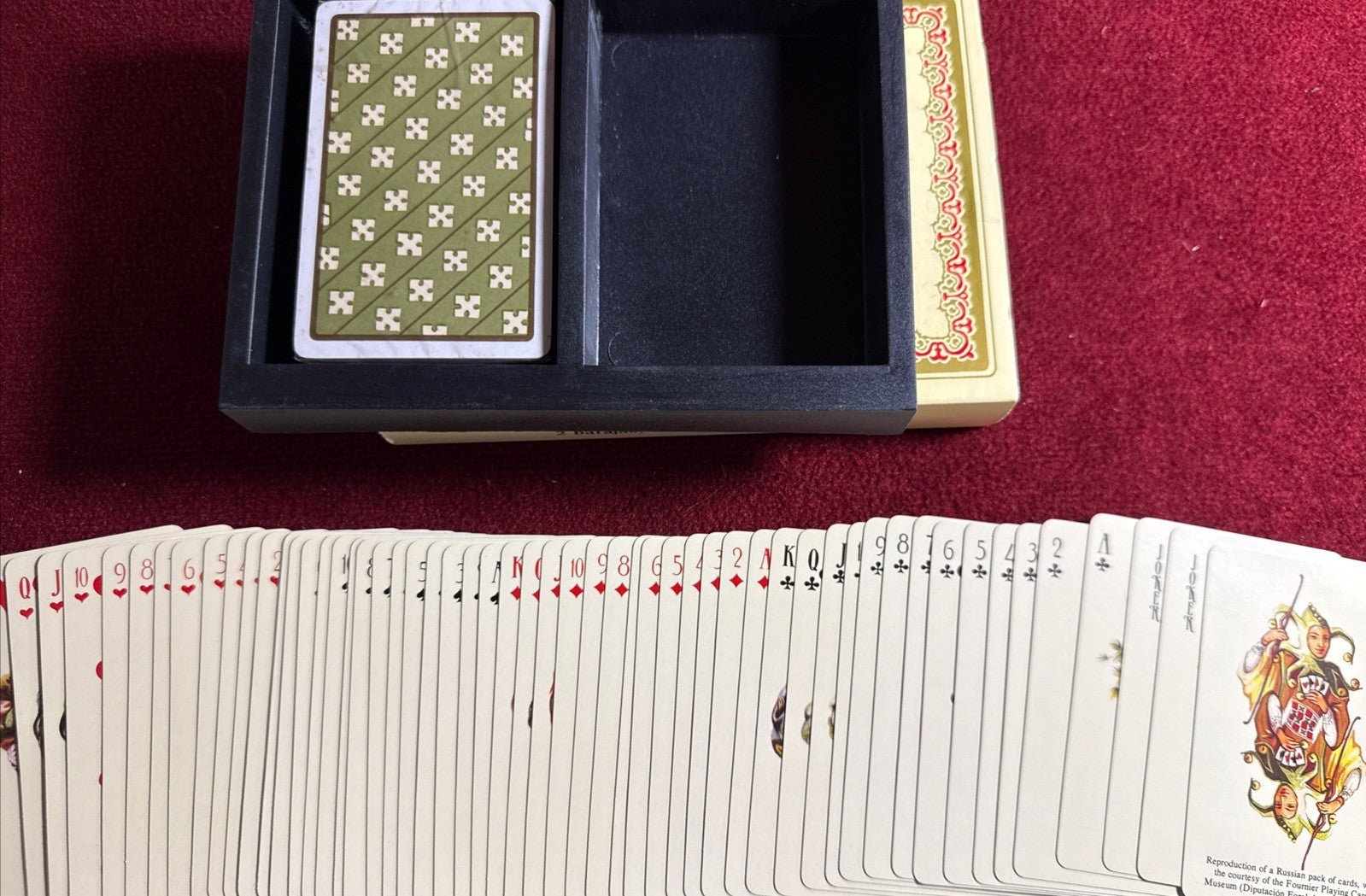 Traditional Russian Playing Cards-2 Decks-naipes Fournier Made In SPAIN