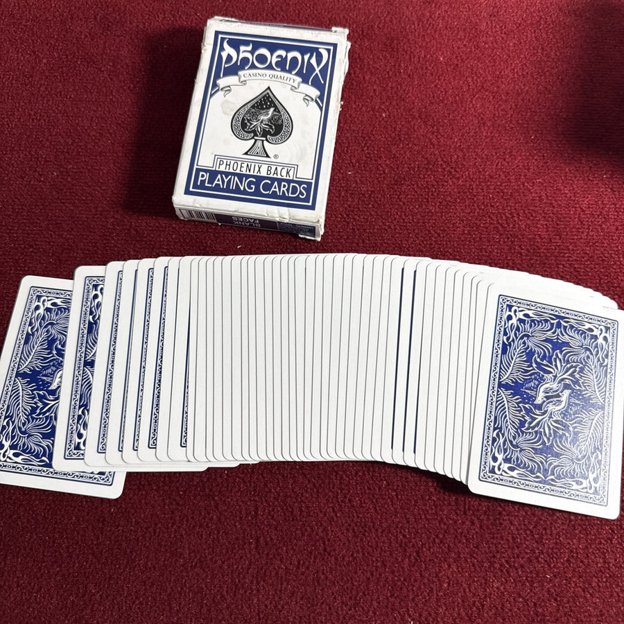 Blank face Deck Blue Phoenix Cards Card Magic Trick 42 Cards