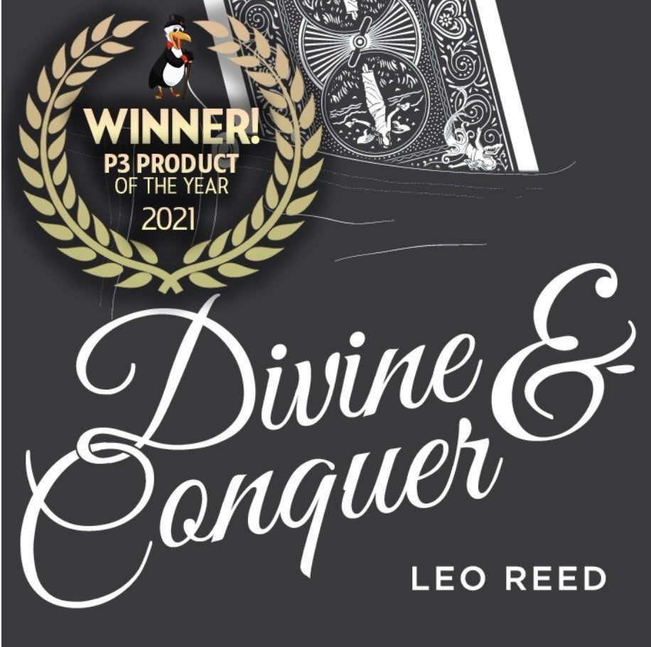 Divine and Conquer by Leo Reed Card Magic Trick close-up Mentalism Easy To Do 