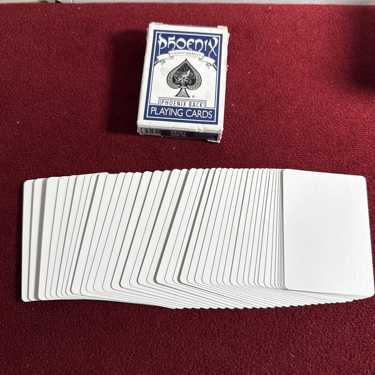 Blank face Deck Blue Phoenix Cards Card Magic Trick 42 Cards