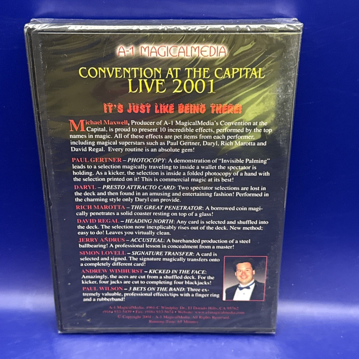 Convention At The Capital 2001 by A-1 Magical Media - DVD New & Sealed Magic