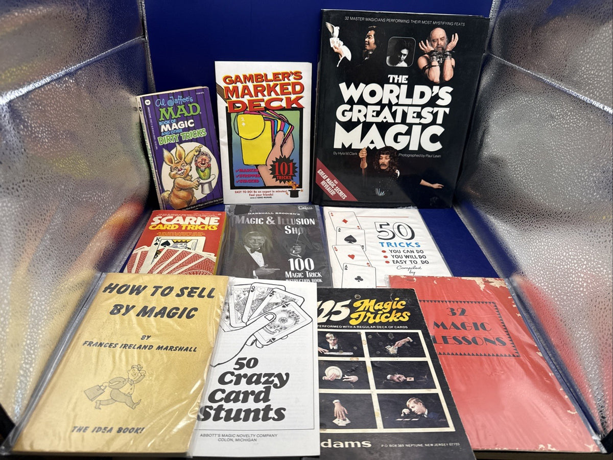 Magic Book Lot - Close-up - Street Magic Over 30 Publications - Lot B
