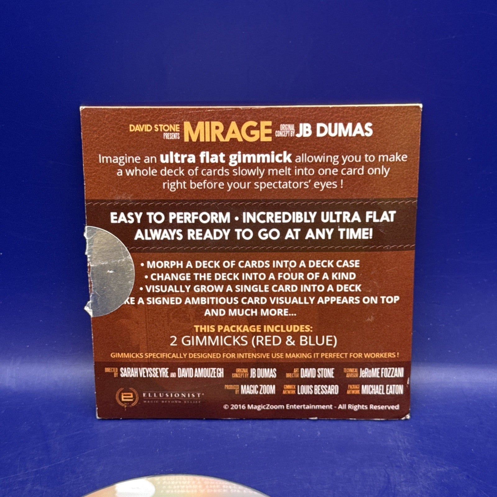 Mirage (Gimmicks and DVD) by JB Dumas and David Stone Card Magic Trick