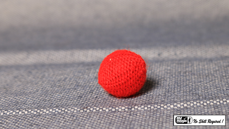 Crochet Ball .75 inch Single (Red) by Mr. Magic - Trick-SALE
