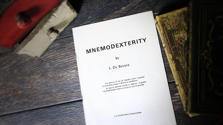 Mnemodexterity by L. De Bevere - Book-SALE