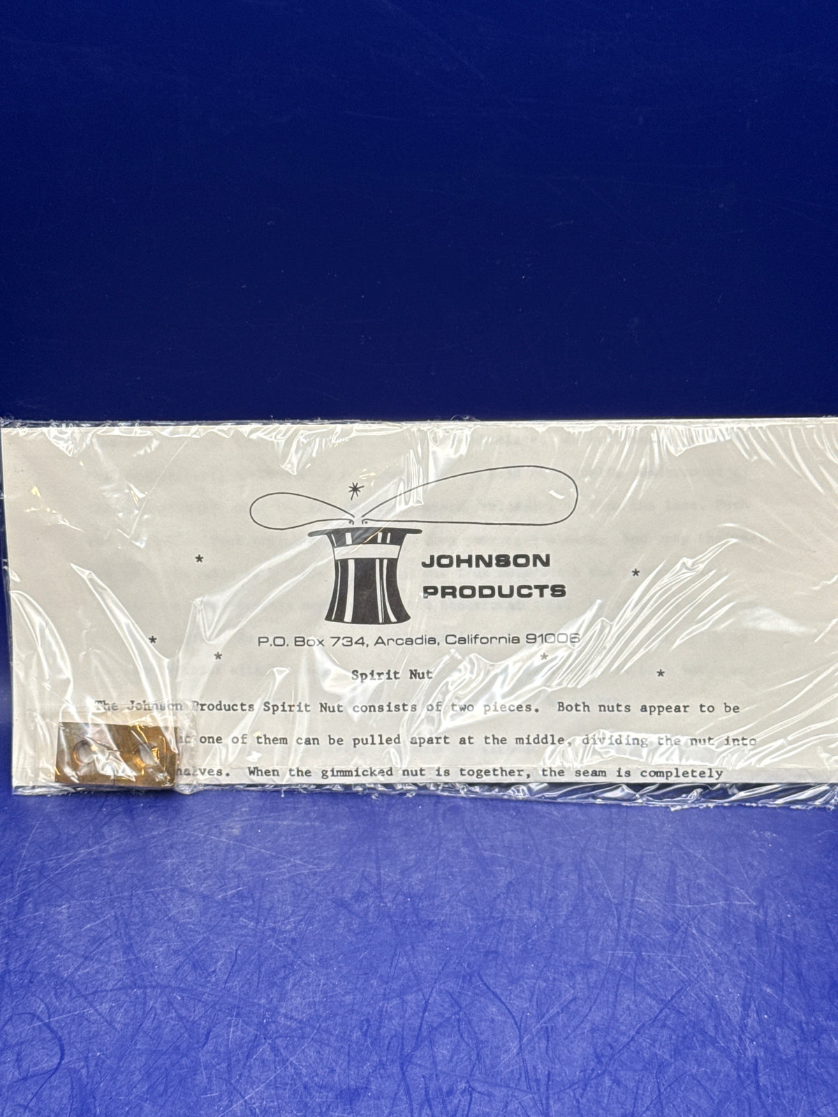 Spirit Nut - Johnson Products - Brass Magic