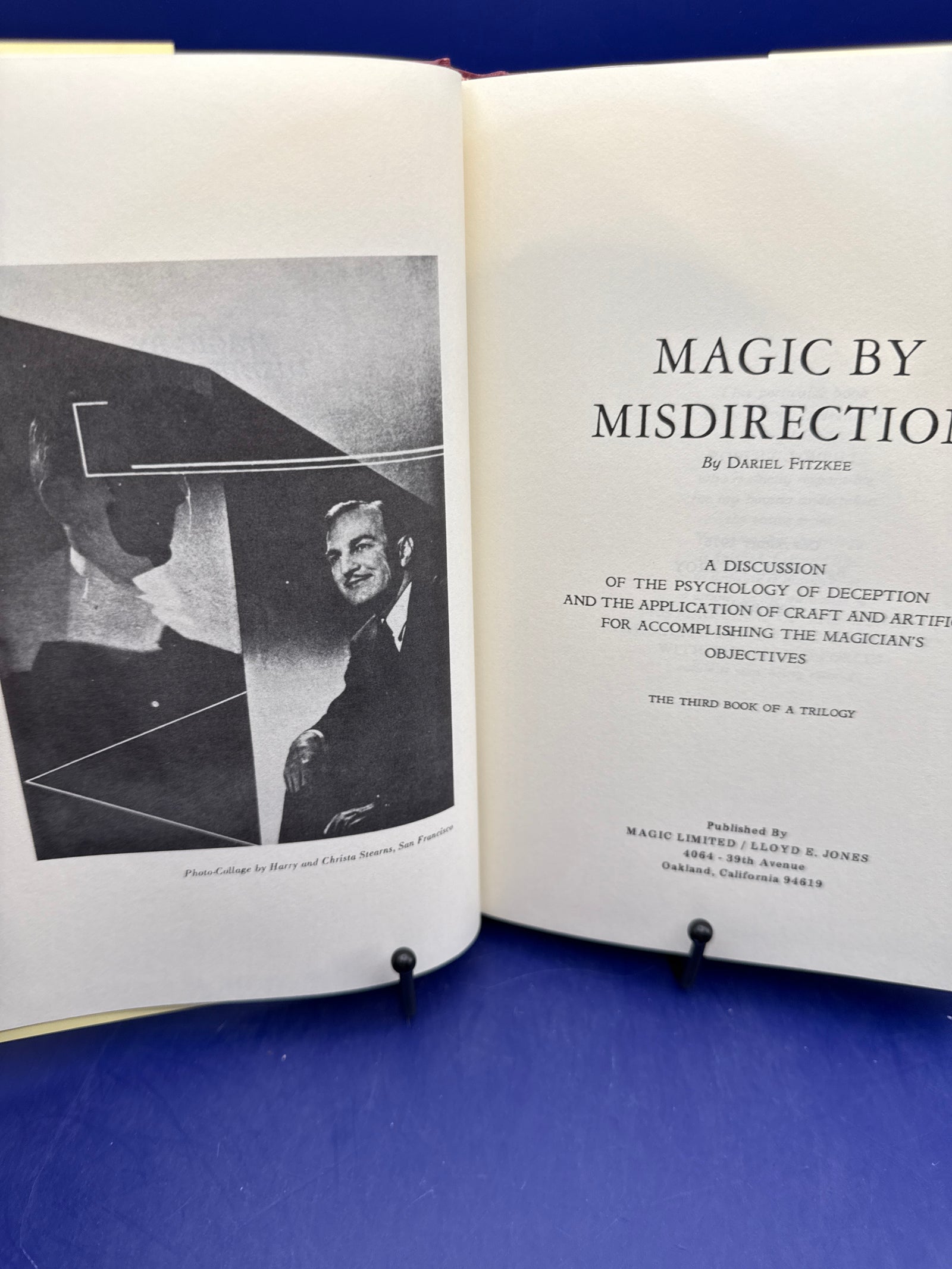 Magic by Misdirection by Dariel Fitzkee 1981 Edition HC