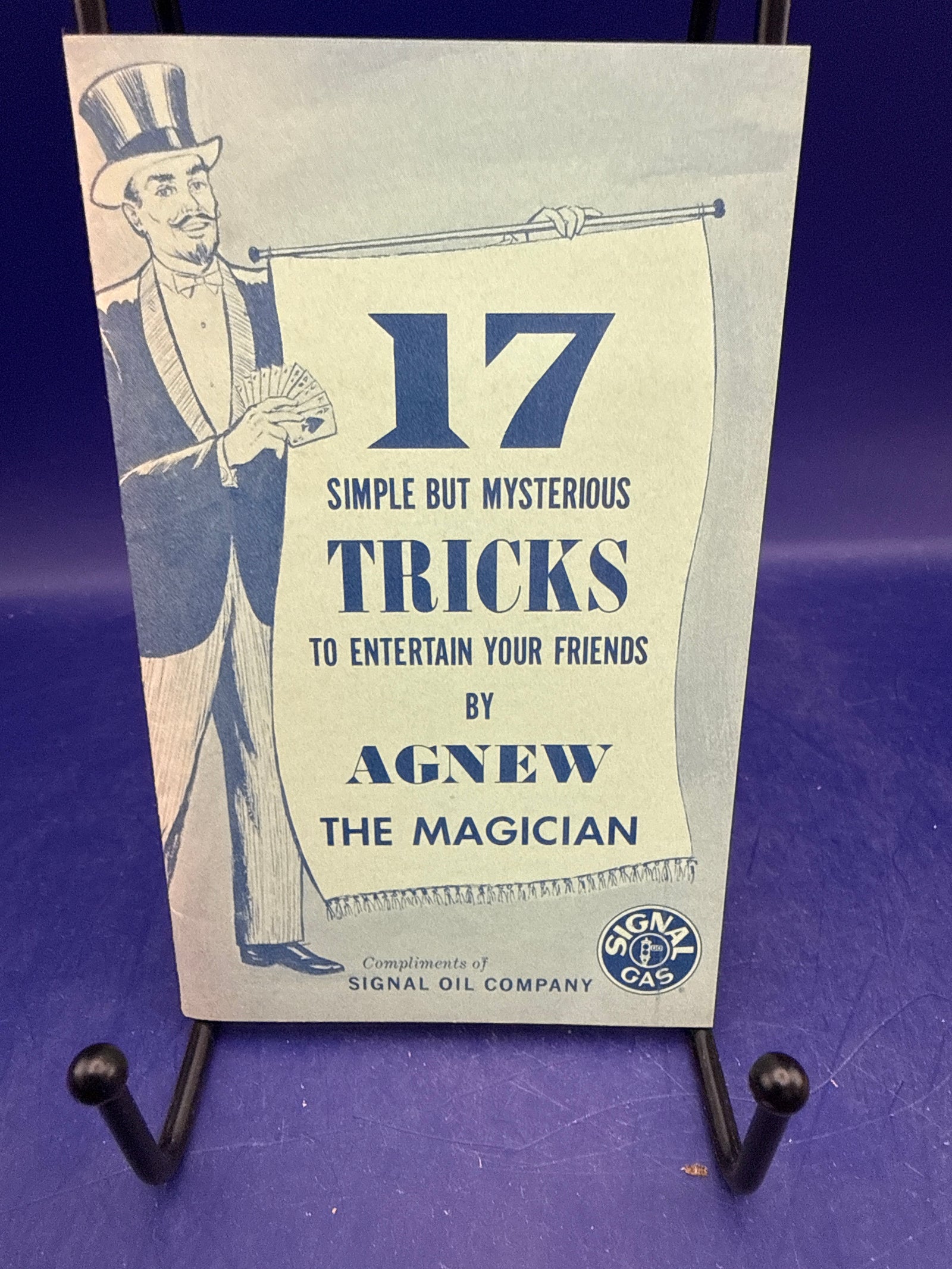 17 Simple But Mysterious Tricks to Entertain Your Friends by Agnew the Magician (FE Agnew) for the Signal Oil Company 1938 ESTATE