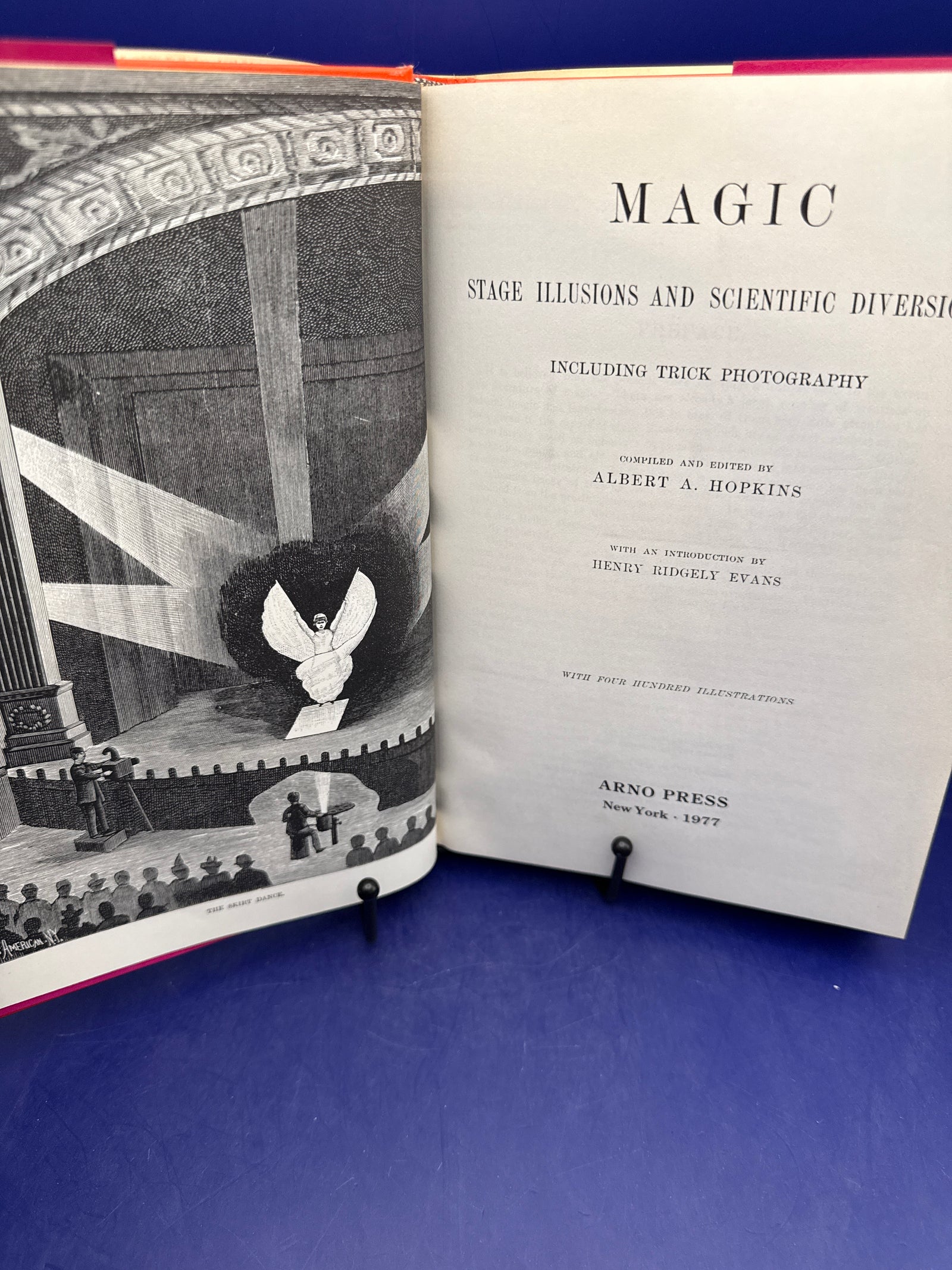 Magic Scientific Diversions & Stage Illusions complied by Albert Hopkins 1977 Arno Press ESTATE
