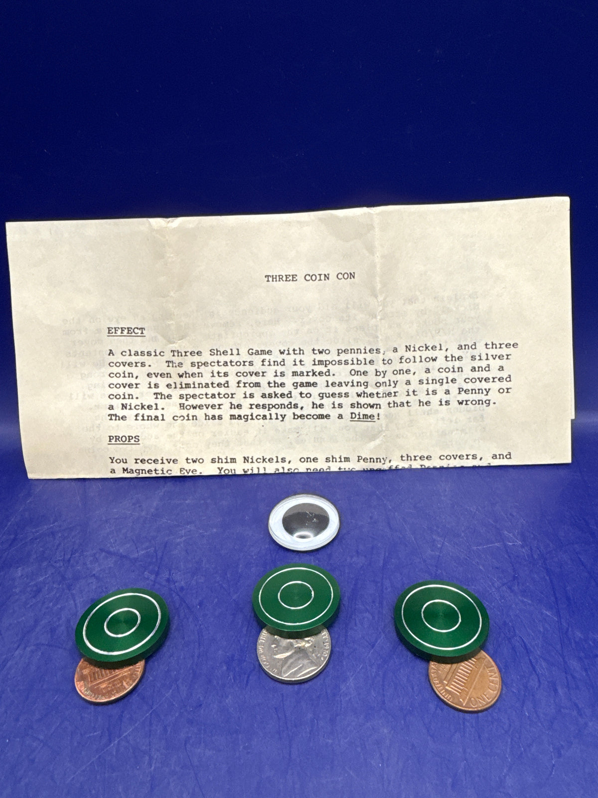 Three Coin Con by Paul Diamond – Vintage Coin Routine