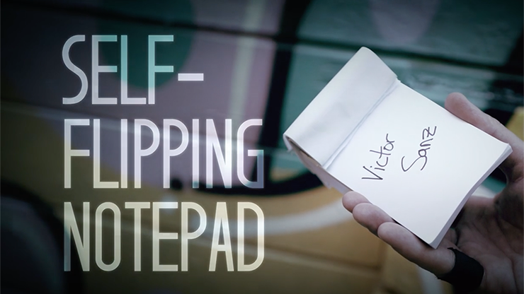 Self-Flipping Notepad (DVD and Gimmick) by Victor Sanz - DVD-SALE