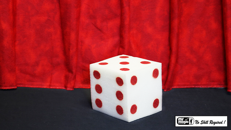 Ball to Dice (Red/White) by Mr. Magic - Trick-SALE