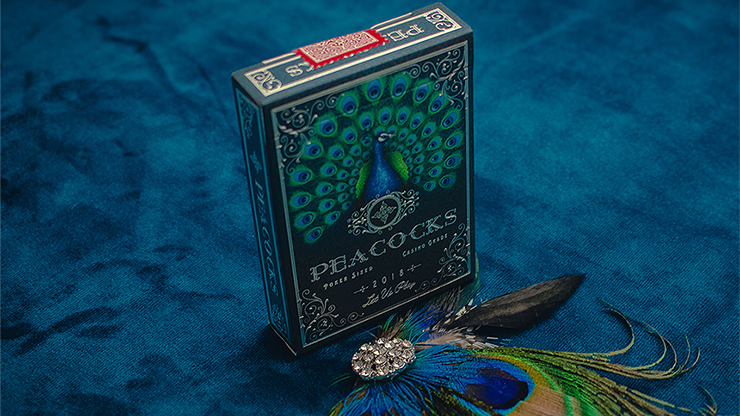 Limited Edition Peacocks Playing Cards by Rocsana Thompson-SALE