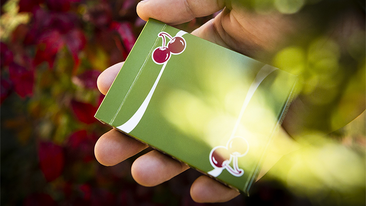Cherry Casino (Sahara Green) Playing Cards by Pure Imagination Projects-SALE