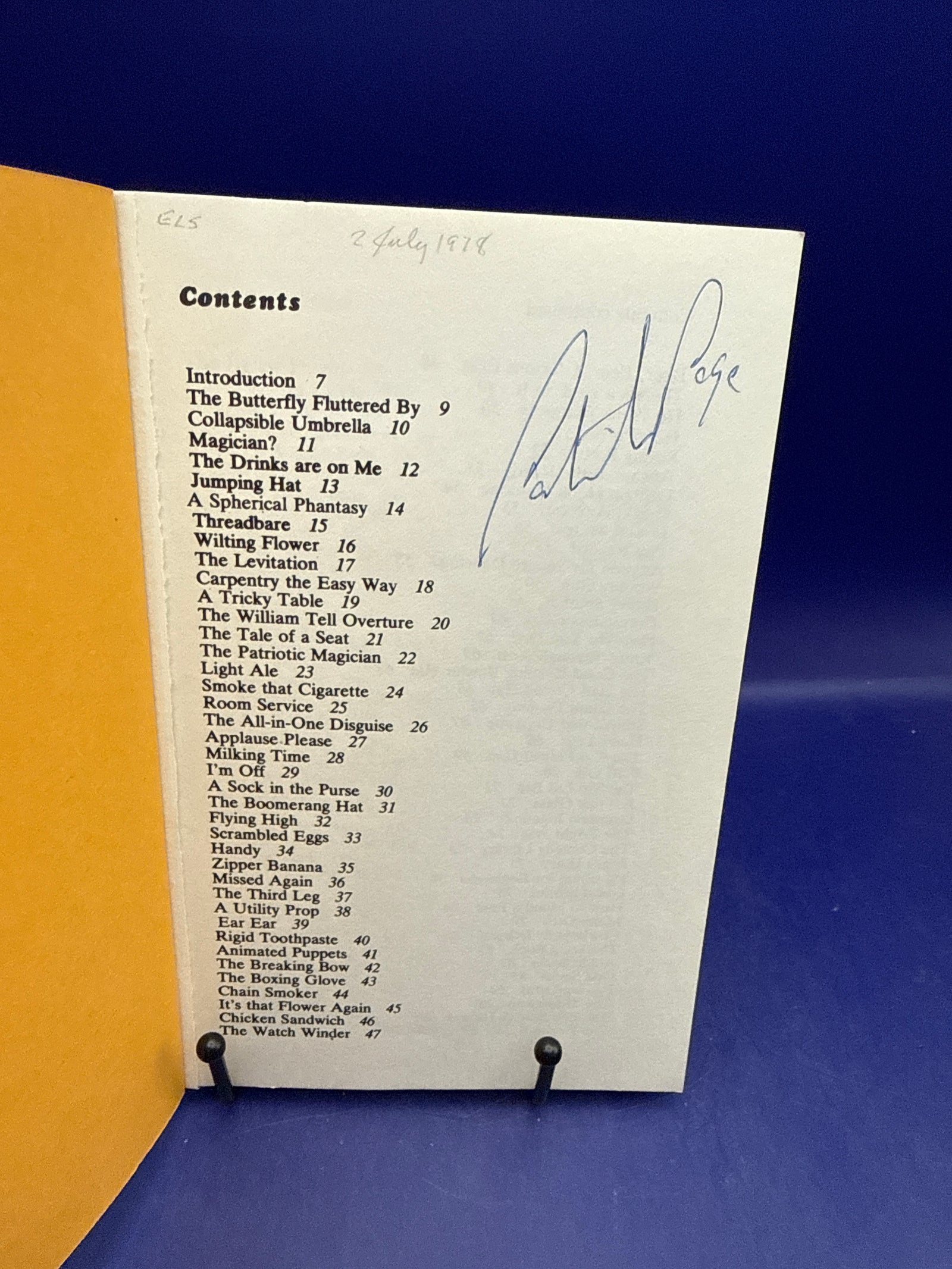 150 Comedy Props: How to Make Them. How to Use Them. Patrick Page SIGNED 1977 ESTATE