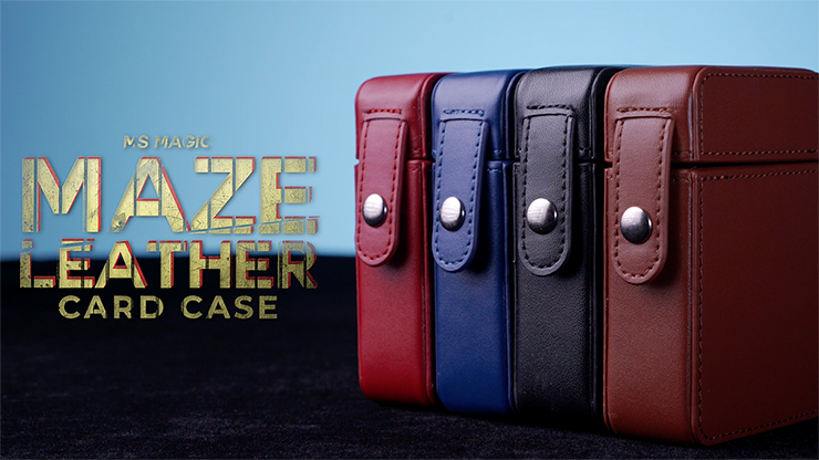 MAZE Leather Card Case (Black) by Bond Lee - Trick-SALE