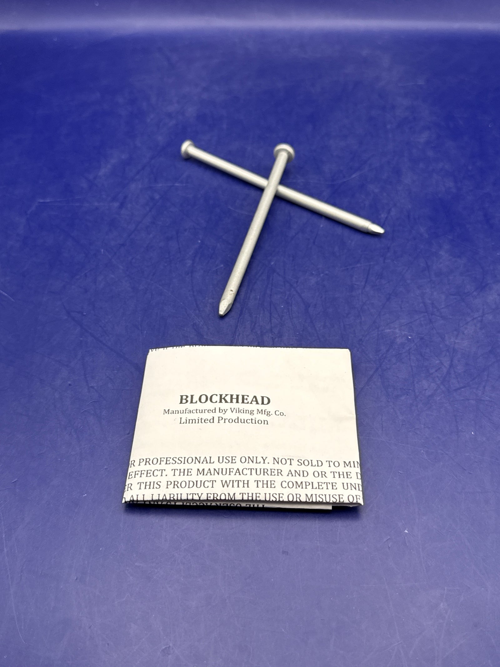 Blockhead Nail by Viking Magic Mfg Geek Magic