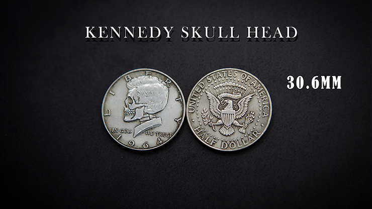 KENNEDY SKULL HEAD COIN by Men Zi  Magic-SALE