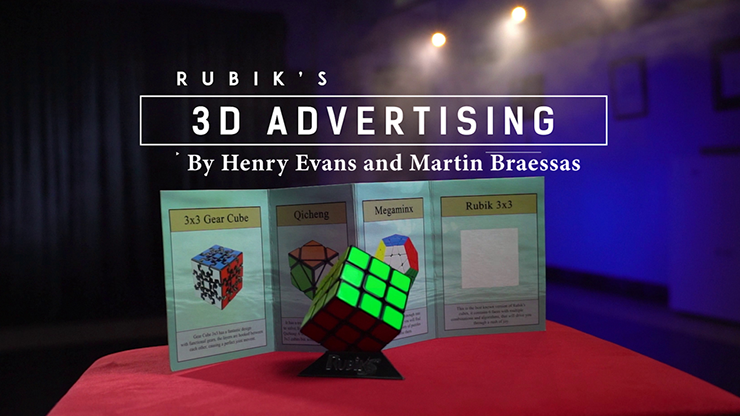 Rubik's Cube 3D Advertising (Gimmicks and Online Instructions) by Henry Evans and Martin Braessas - Trick-SALE