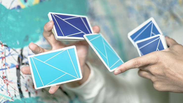 Flexible Gradients Blue Playing Cards by TCC-SALE