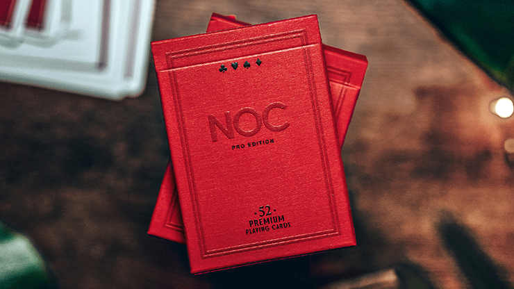 NOC Pro 2021 (Burgundy Red) Playing Cards-SALE