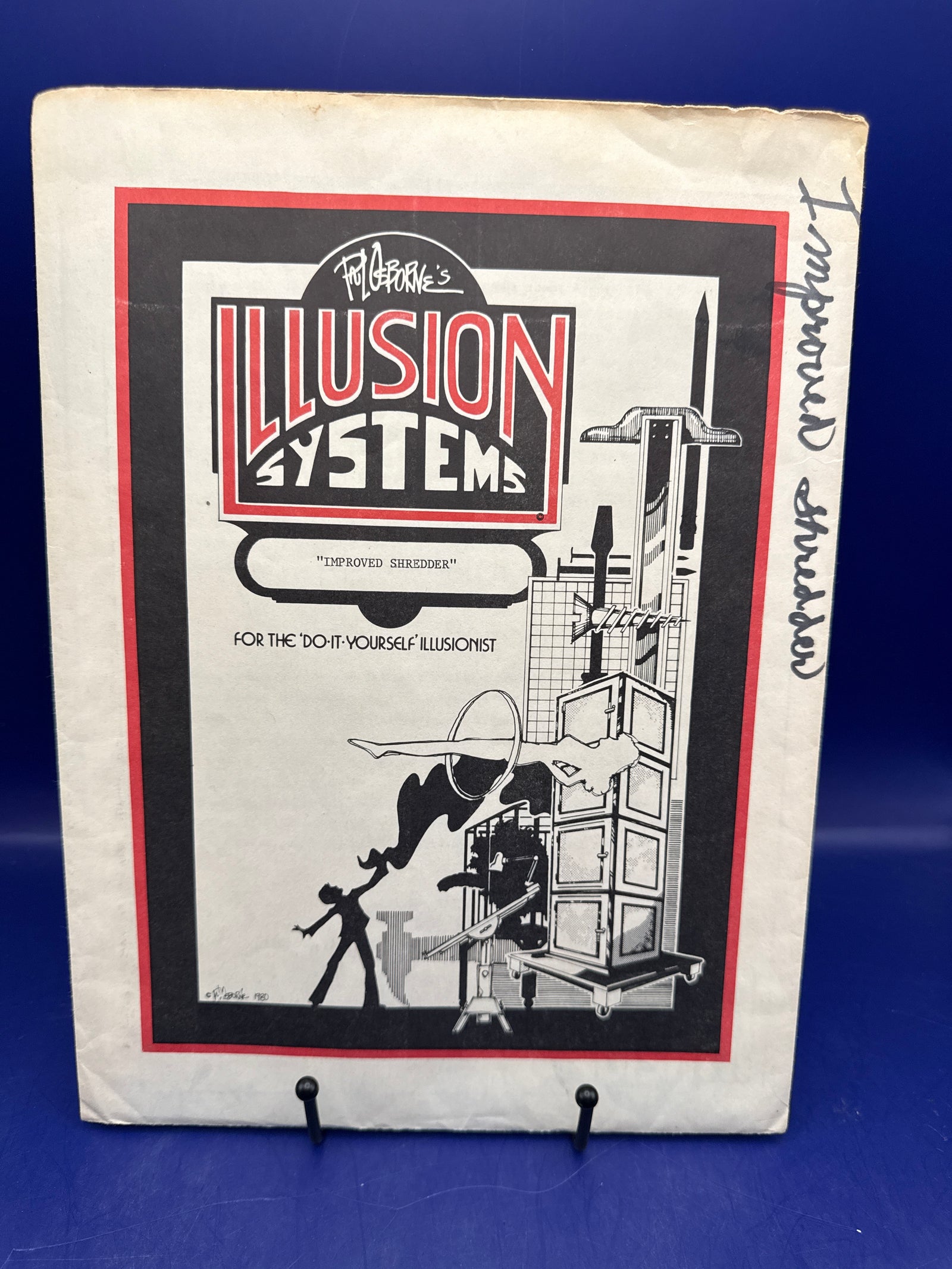 Paul Osborne Illusion Systems plans for the Improved Shredder c1980 Vintage plans