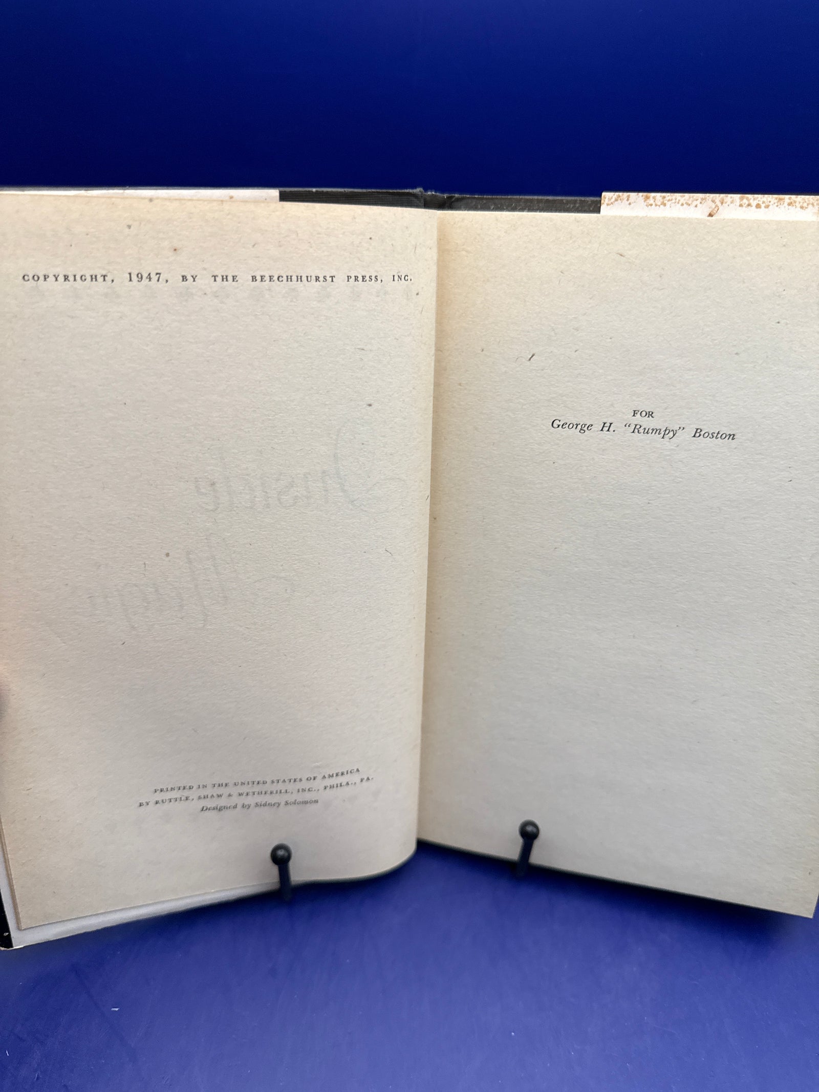 Inside Magic by George Boston & Robert Parrish 1947 HC 1st ed ESTATE