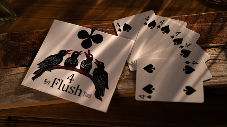 4 FLUSH Red Back by Nick Trost and Murphy's Magic - Trick-SALE