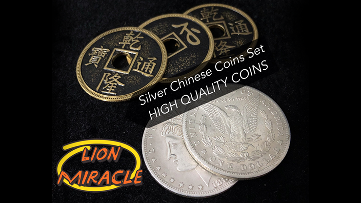 Silver Chinese Coins Set by Lion Miracle - Trick-SALE