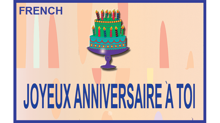 HAPPY BIRTHDAY TORN AND RESTORED (French) 25 PK. by Uday's Magic World - TRICK-SALE