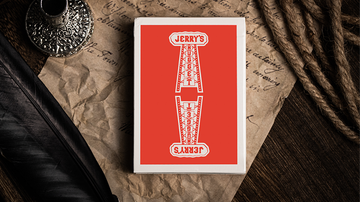 Jerry's Nugget (Atomic Red) Marked Monotone Playing Cards-SALE