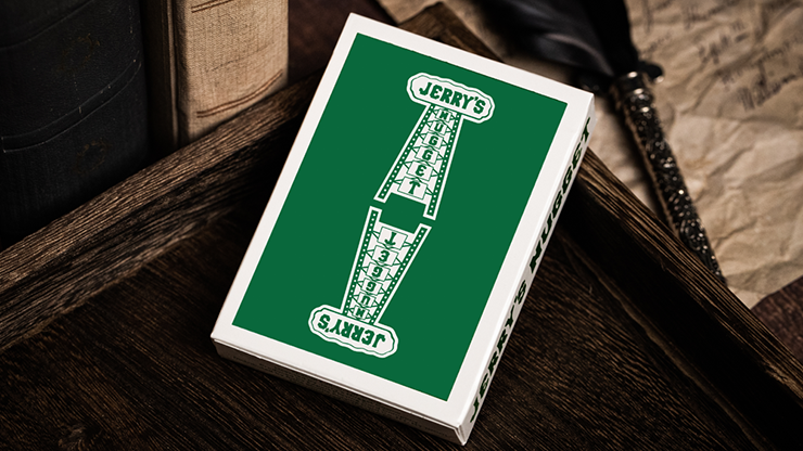 Jerry's Nugget (Felt Green) Marked Monotone Playing Cards-SALE