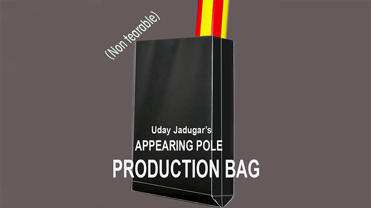 APPEARING POLE BAG BLACK (Gimmicked / No Tear) by Uday Jadugar - Trick-SALE