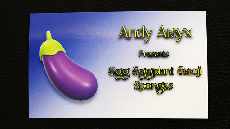 Sponge Emoji EGGPLANT (4PK.) by Andy Amyx- Trick-SALE
