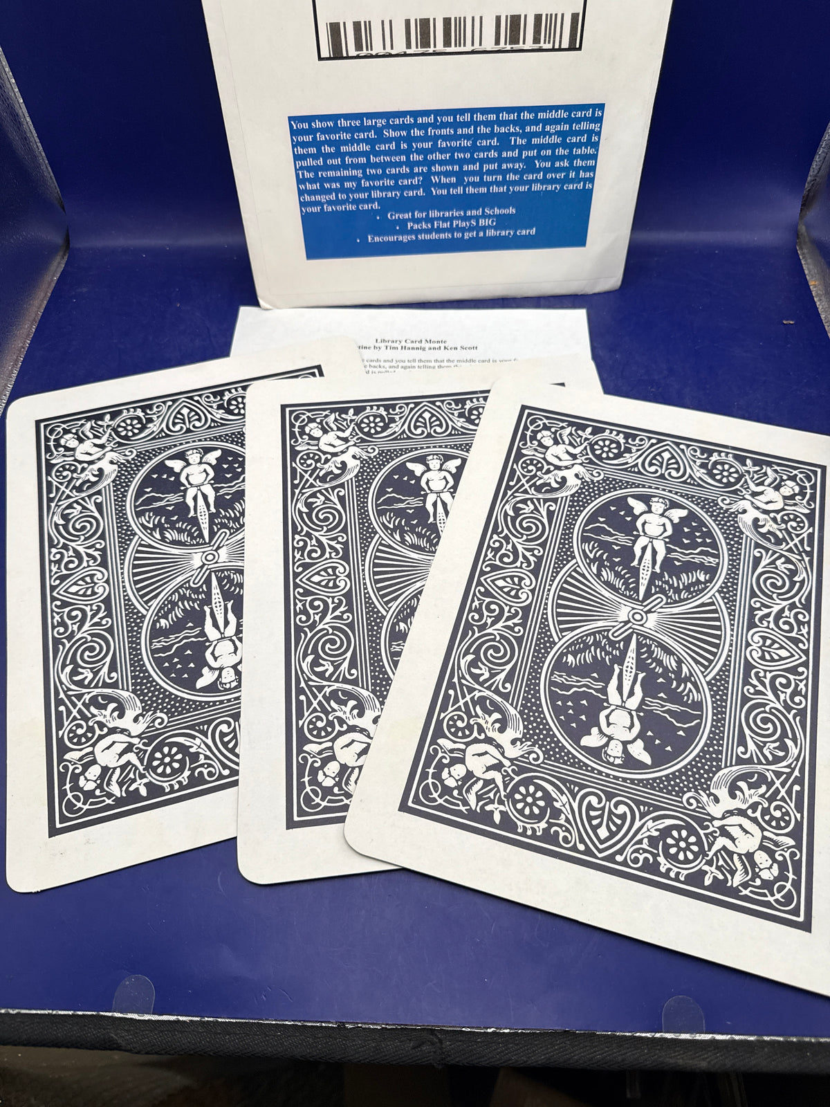 Jumbo Library Card Monte Magic Trick by Tim Hannig & Ken Scott - Comedy Routine