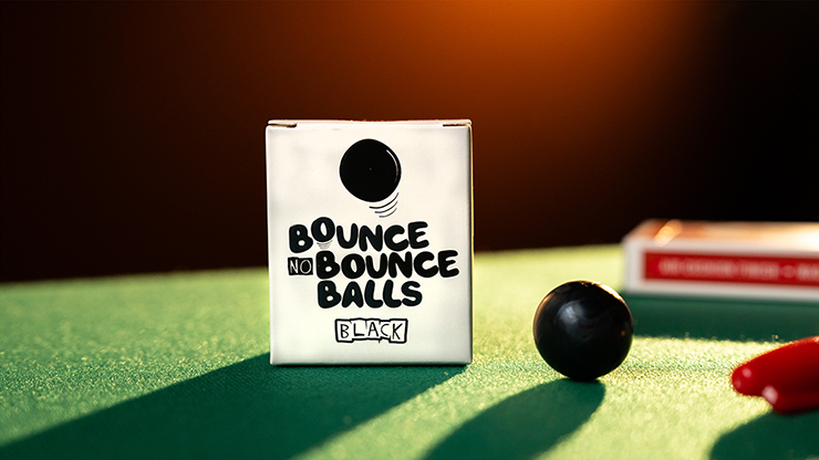 Bounce no Bounce Balls BLACK by Murphy's Magic - Trick-SALE