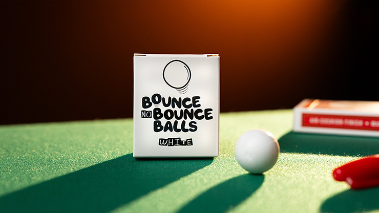 Bounce no Bounce Balls WHITE by Murphy's Magic - Trick-SALE