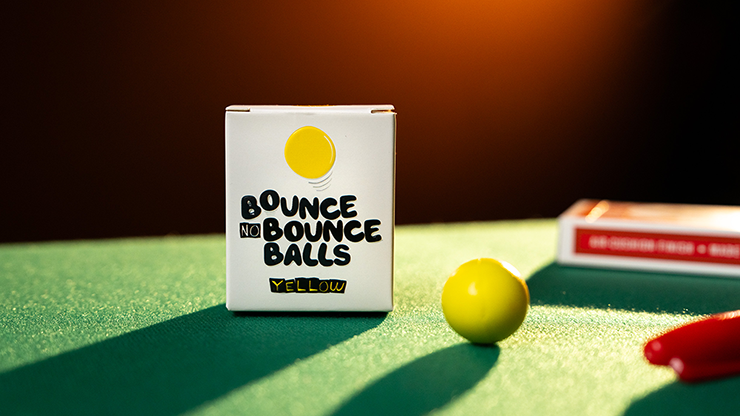 Bounce no Bounce Balls YELLOW by Murphy's Magic - Trick-SALE