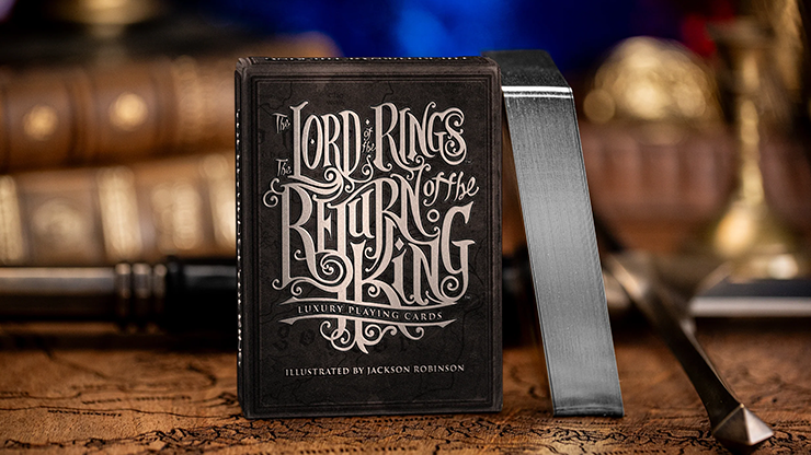 The Lord of the Rings - Return of the King Playing Cards (Black Gilded Edition) by Kings Wild-SALE