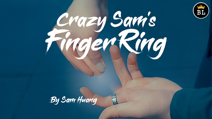 Hanson Chien Presents Crazy Sam's Finger Ring SILVER / MEDIUM (Gimmick and Online Instructions) by Sam Huang - Trick-SALE