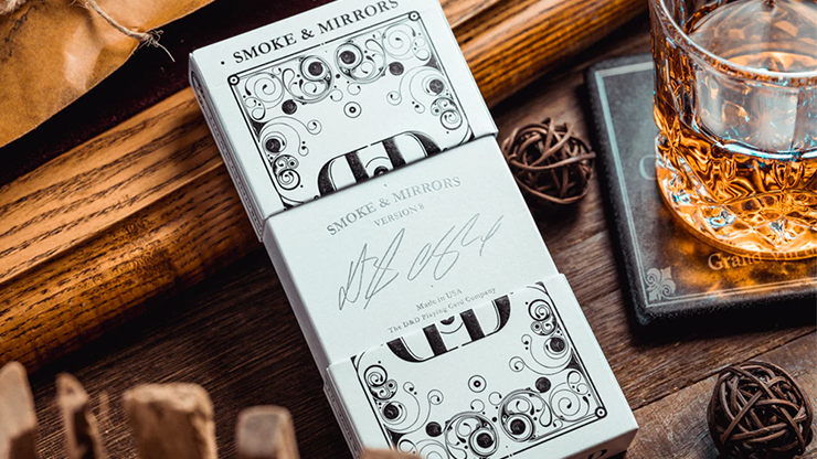 Smoke & Mirror (Smoke-White) Deluxe Limited Edition Playing Cards by Dan & Dave-SALE