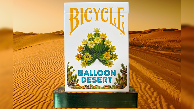 Gilded Bicycle Balloon Desert Playing Cards-SALE