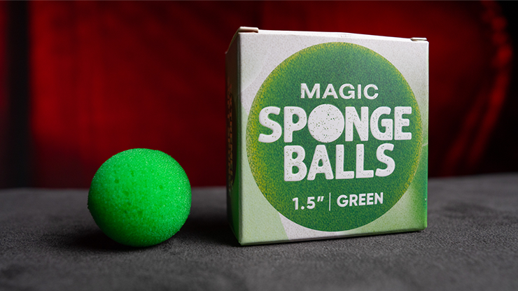 Magic Sponge Balls 4PK GREEN 1.5" by Murphy's Magic-SALE