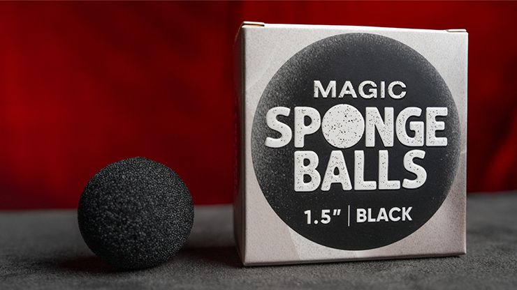Magic Sponge Balls 50PK BLACK 1.5" by Murphy's Magic-SALE