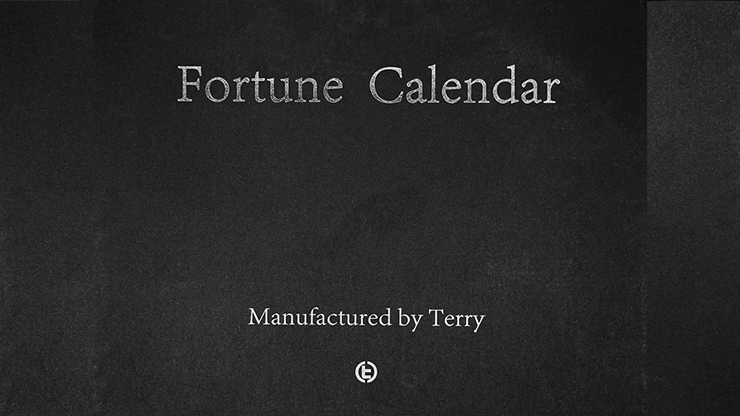 Fortune Calendar (Walnut) by TCC and Terry Chou-SALE